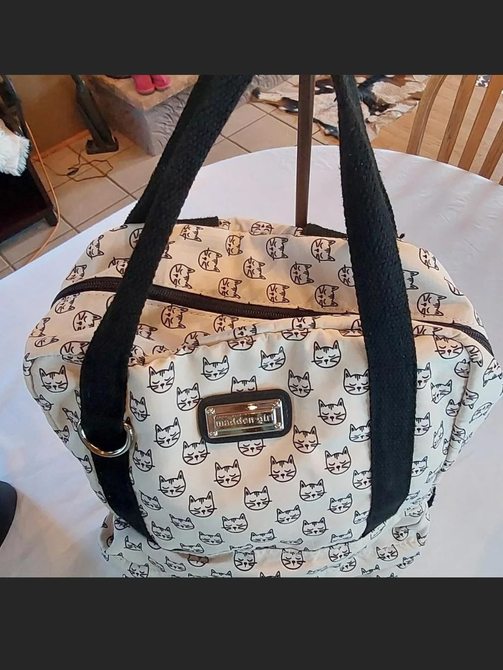 Madden Girl Kitty Cat Backpack Weekender Bag - LIKE NEW